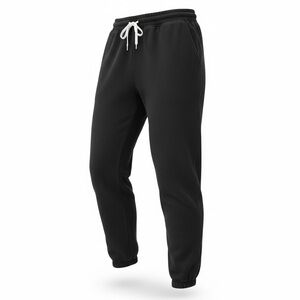Eddie Bauer Plus Size Black Joggers with White Drawstring